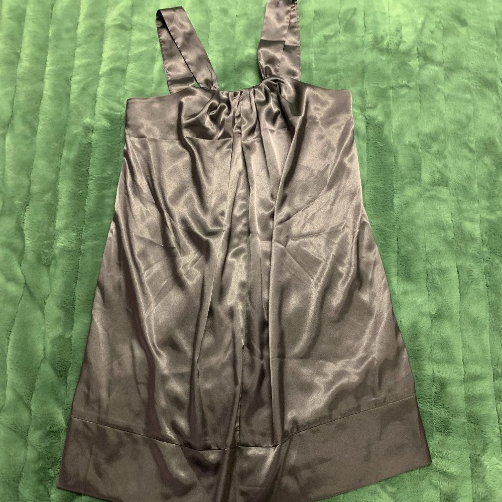 Purple Satin Dress